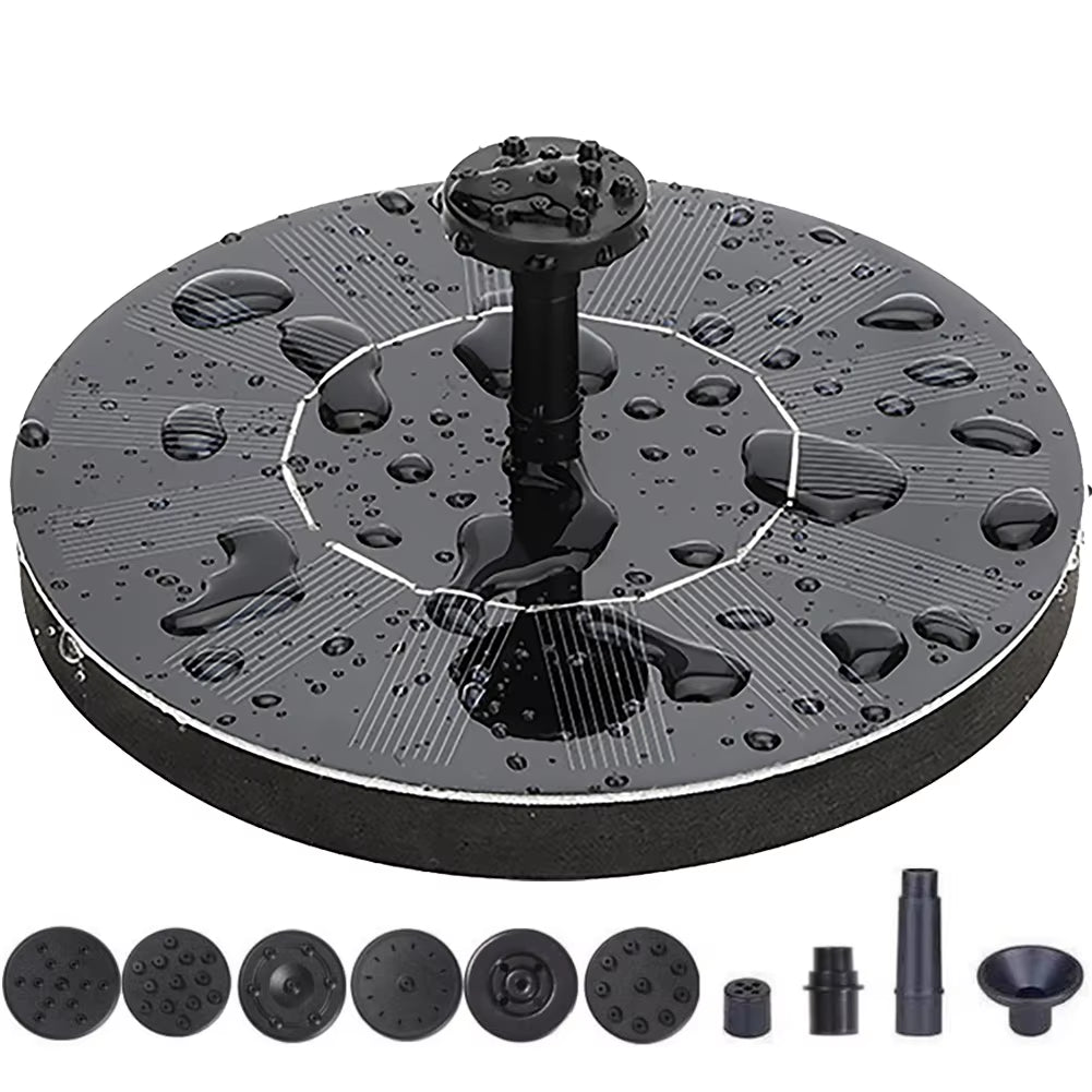 1.5/2.5W Solar Powered Bird Bath Fountain Pump 200L/H/220L/H Water Fountain Pool Pond Fountain Floating Pump Garden Home Decor