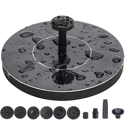 1.5/2.5W Solar Powered Bird Bath Fountain Pump 200L/H/220L/H Water Fountain Pool Pond Fountain Floating Pump Garden Home Decor