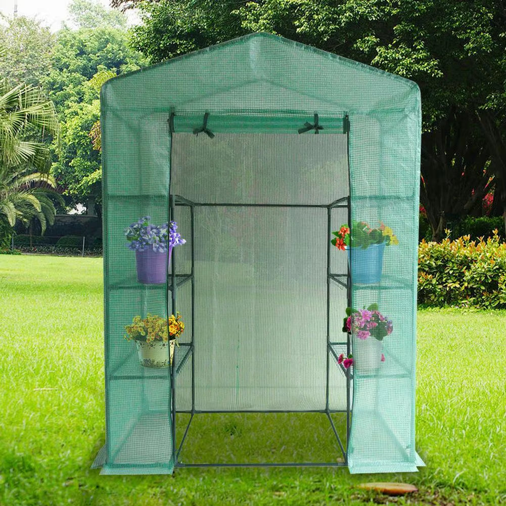 1Pcs PVC Garden Walk-In Greenhouse Plant Cover High-Quality PVC Gardening Greenhouse Inner Accessories without Iron Frame