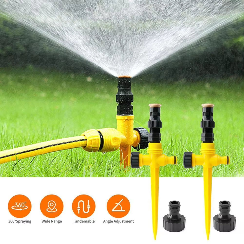 360° Automatic Garden Sprinkler System for Effortless Irrigation - Perfect for Lawns, Farms, and Greenhouses!