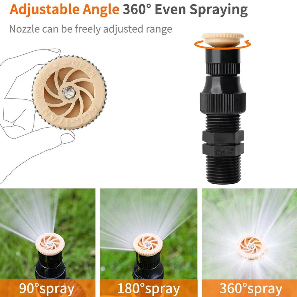 360° Automatic Garden Sprinkler System for Effortless Irrigation - Perfect for Lawns, Farms, and Greenhouses!