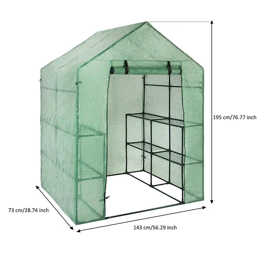 1Pcs PVC Garden Walk-In Greenhouse Plant Cover High-Quality PVC Gardening Greenhouse Inner Accessories without Iron Frame